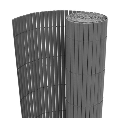 vidaXL Garden Fence Grey 150 x 300 cm PVC 1