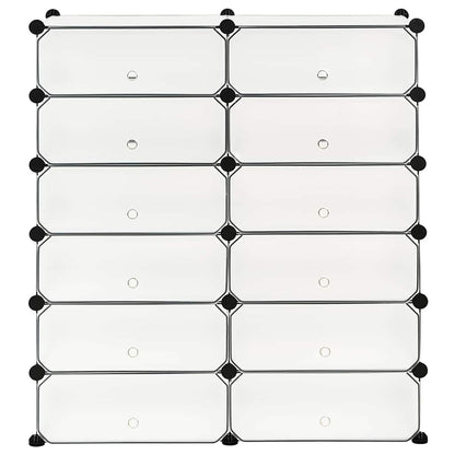vidaXL Shoe Organiser | White | Plastic panels, Steel frame | 92 x 37 x 105 cm 4