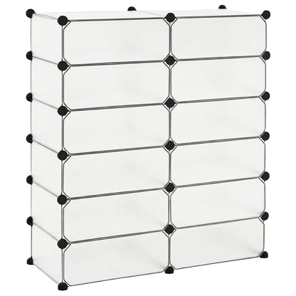 vidaXL Shoe Organiser | White | Plastic panels, Steel frame | 92 x 37 x 105 cm 6