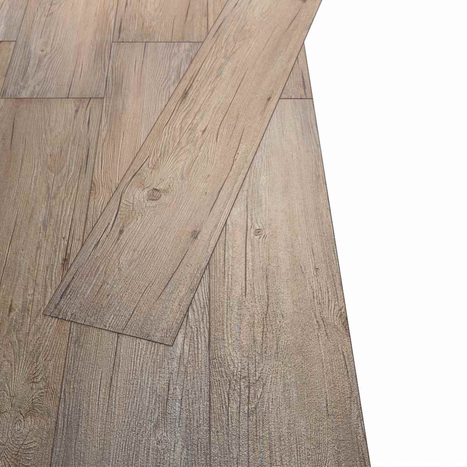 vidaXL Flooring Planks Brown 5.26 m² 18 pcs PVC 4