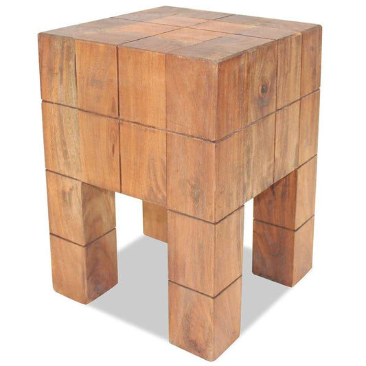 244502 vidaXL Stool Solid Mahogany Wood 1