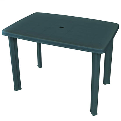 vidaXL Outdoor Table | Green | Plastic | Medium | Lightweight | Outdoor Table 1