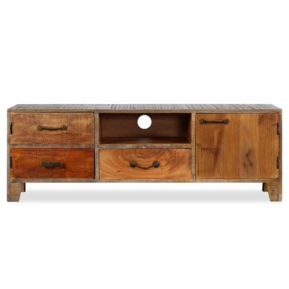 244967 vidaXL TV Cabinet Solid Wood Vintage 118x30x40 cm 2