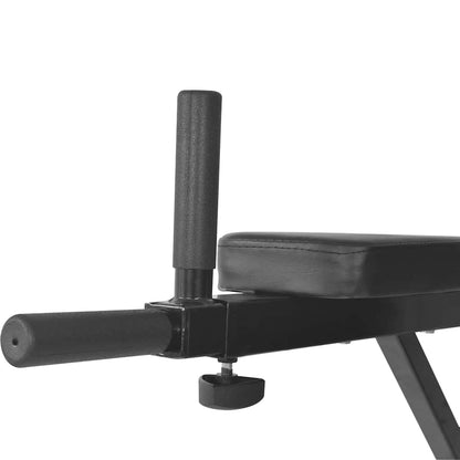 vidaXL Wall-mounted Fitness Dip Station Black 5