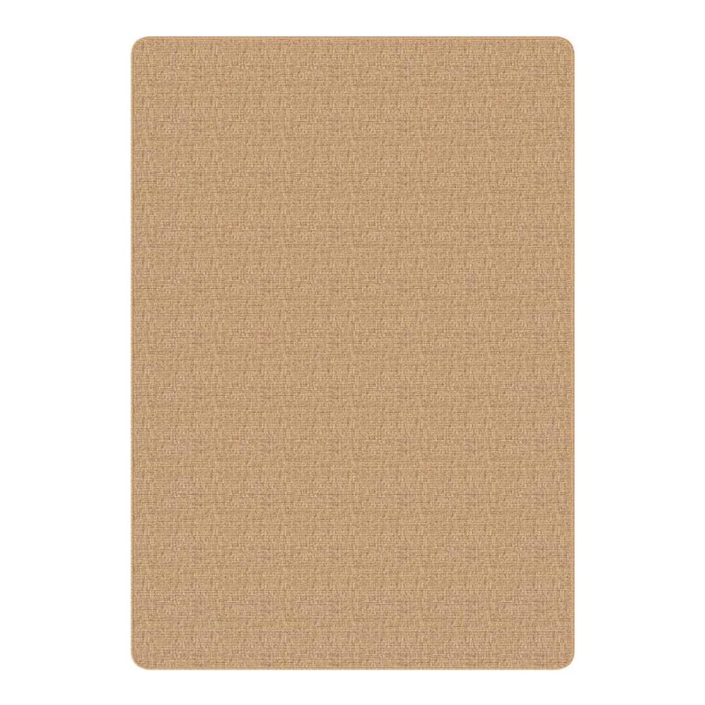 Area Rug Light Brown Jute Width 160 cm 230 cm
