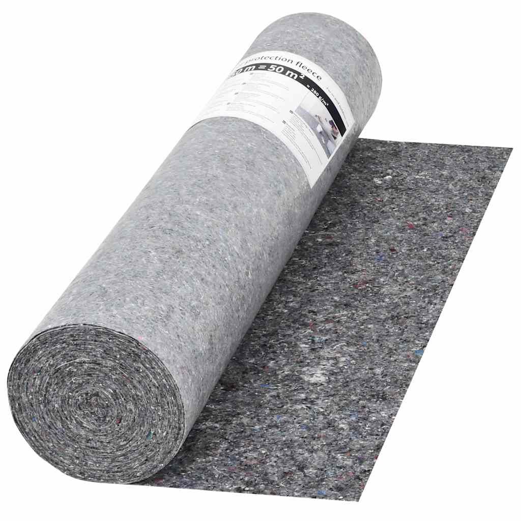 vidaXL Non-slip Painter Fleece 50 m 280 g/m² Grey 2