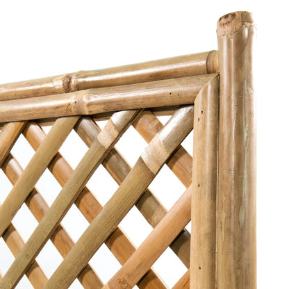 vidaXL Garden Raised Bed | Natural Bamboo | 70x30x135 cm | Decorative Inlays 6