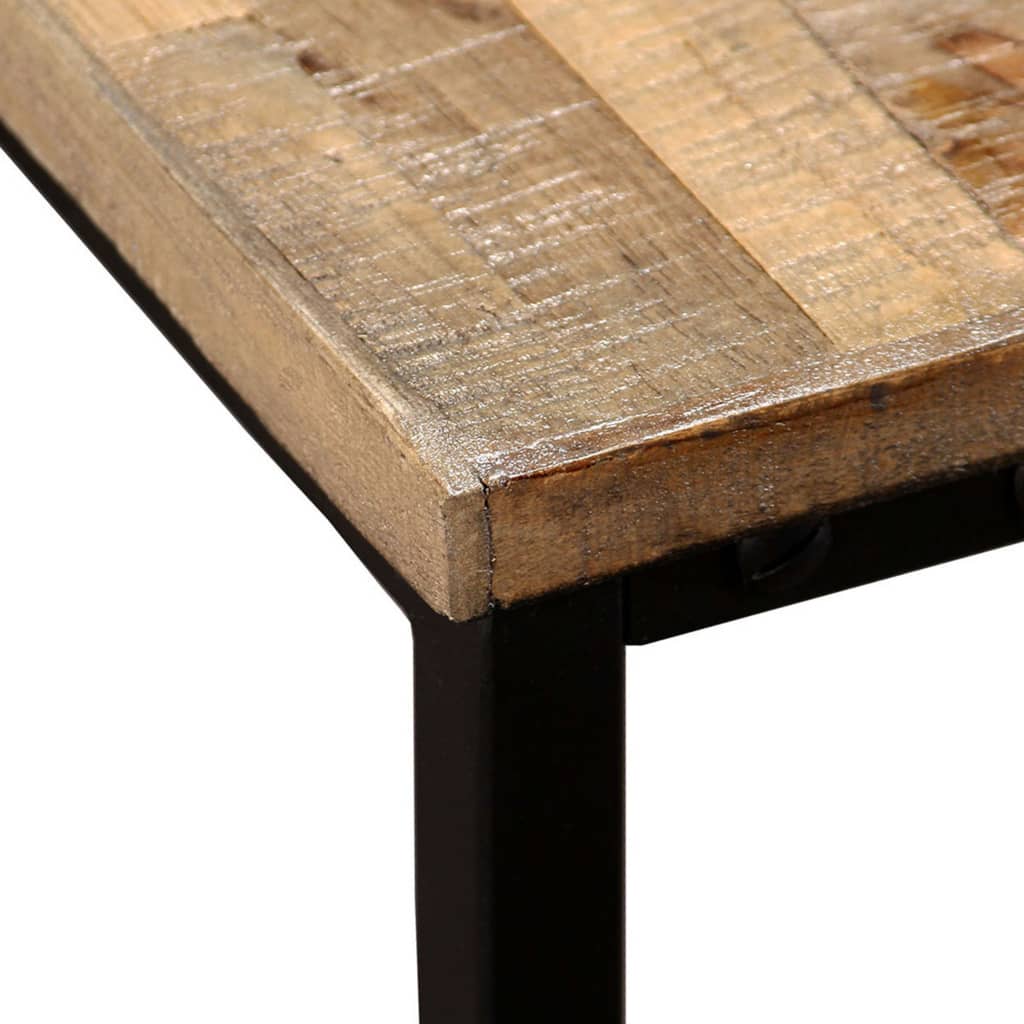 vidaXL Coffee Table | Set of 2 | Brown | Reclaimed teak | Large & Small 5