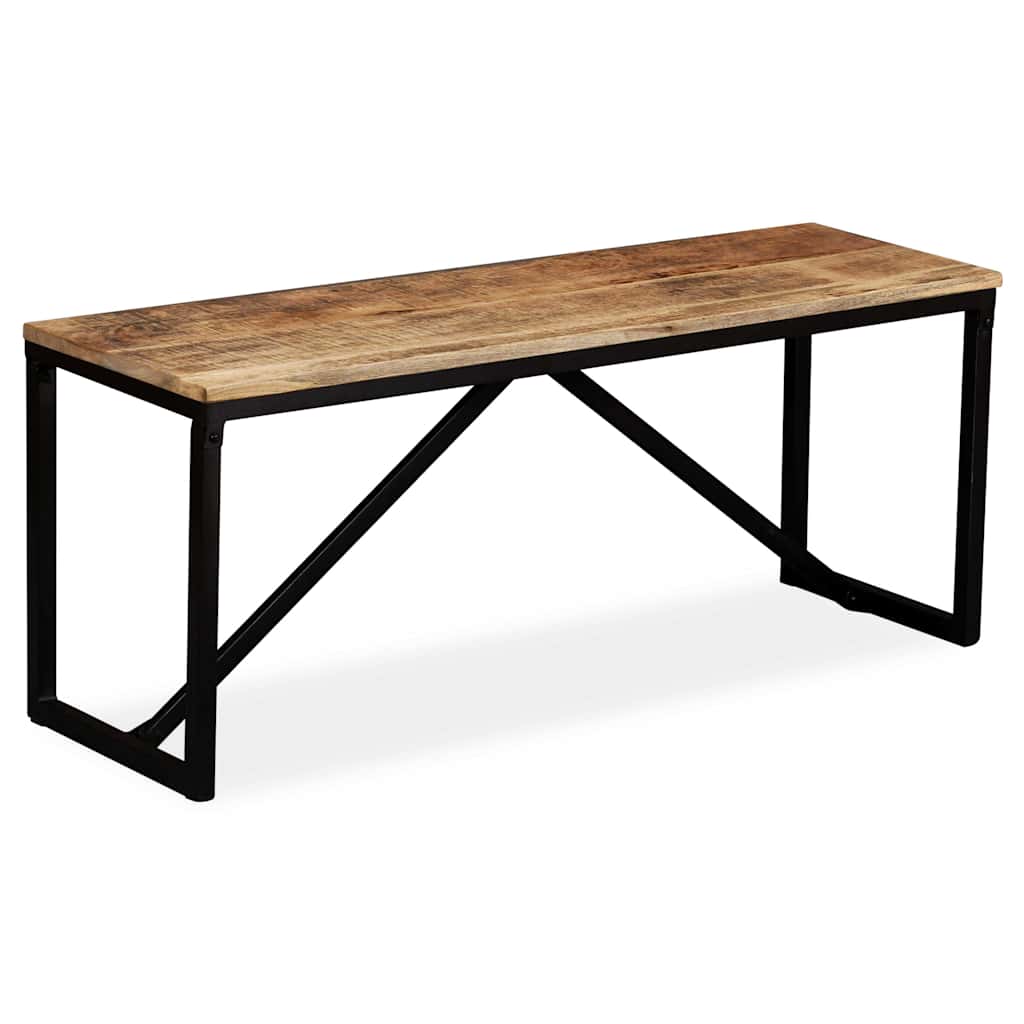Bench Solid Mango Wood Brown