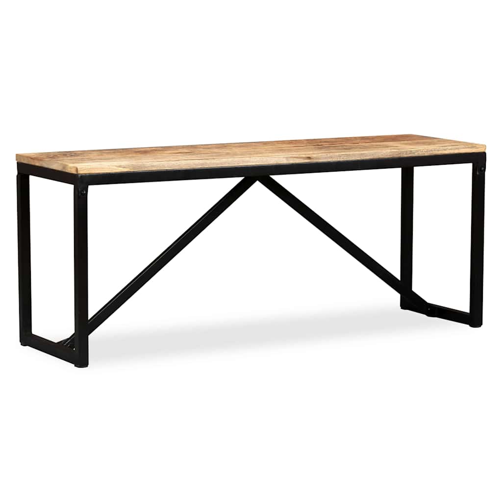 Bench Solid Mango Wood Brown