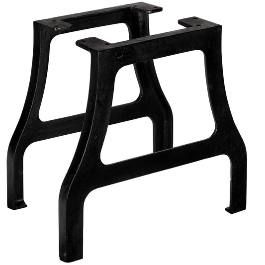 245421 vidaXL Coffee Table Legs 2 pcs A-Frame Cast Iron 1
