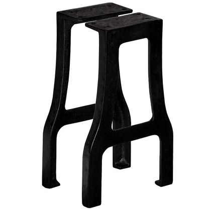 vidaXL Bench Leg | Set of 2 | Black | Cast iron | Medium | Durable | Bench Legs 1