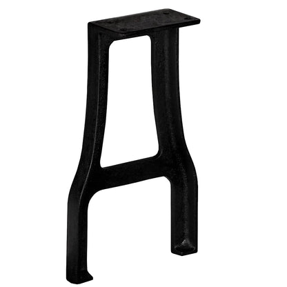 vidaXL Bench Leg | Set of 2 | Black | Cast iron | Medium | Durable | Bench Legs 2