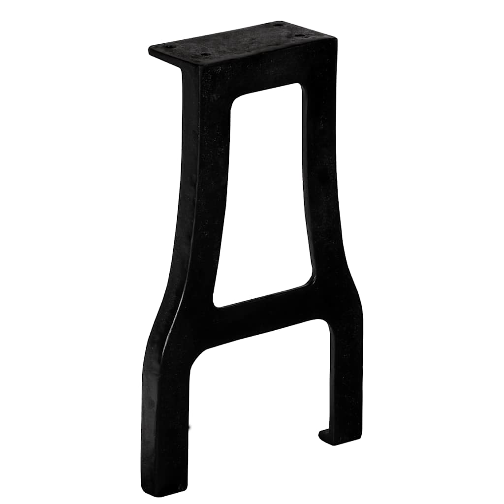 vidaXL Bench Leg | Set of 2 | Black | Cast iron | Medium | Durable | Bench Legs 3