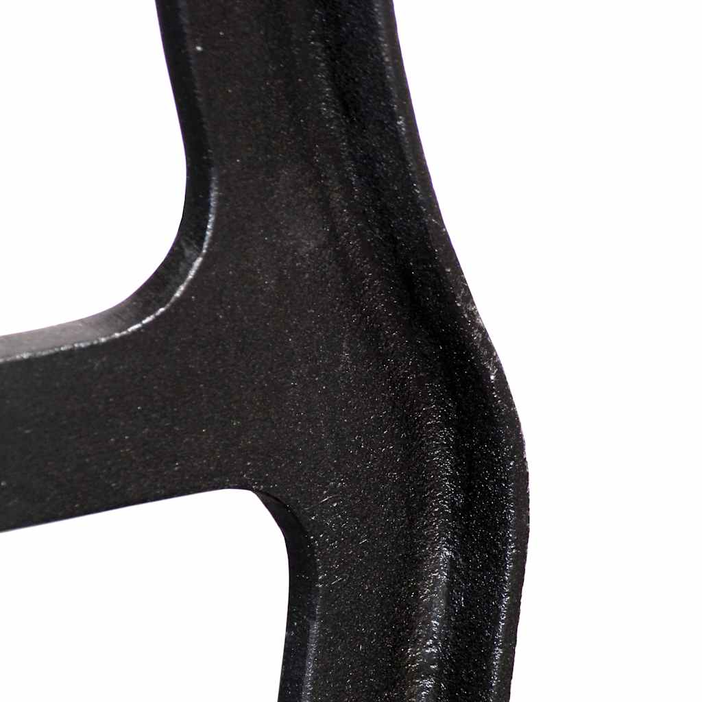 vidaXL Bench Leg | Set of 2 | Black | Cast iron | Medium | Durable | Bench Legs 6