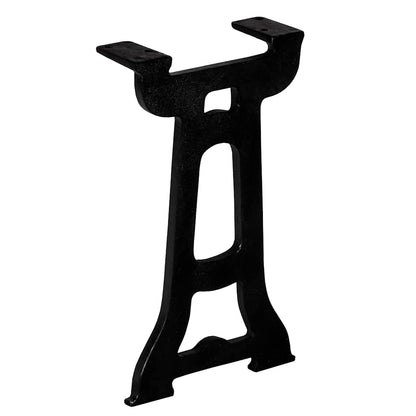 vidaXL Bench Leg | Set of 2 | Black | Solid Cast Iron | 25 x 41 cm | Durable 3