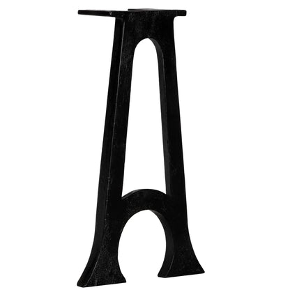 vidaXL Bench Leg | Set of 2 | Black | Cast iron | Medium | Durable 4
