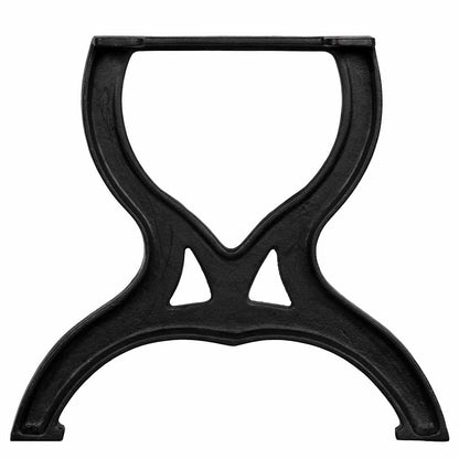 245433 vidaXL Coffee Table Legs 2 pcs X-Frame Cast Iron 4