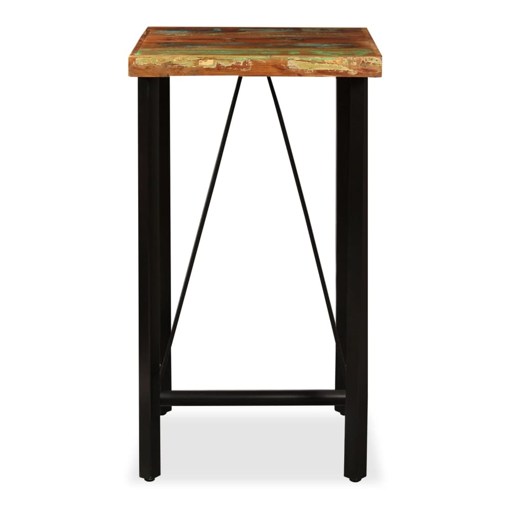 Bar Table Solid Reclaimed Wood Brown 60 cm 60 cm