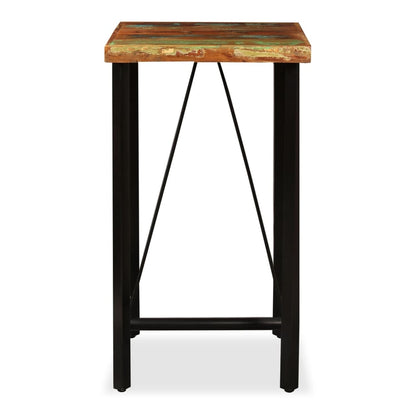 Bar Table Solid Reclaimed Wood Brown 60 cm 60 cm