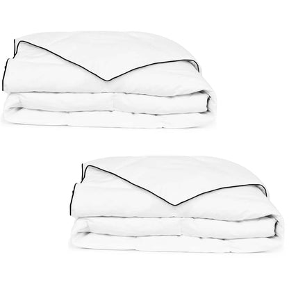 vidaXL Duvets 2 pcs 155 x 220 cm Winter White Breathable 1
