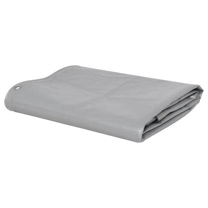 vidaXL Tarpaulins Grey 3 x 4 m Canvas with PVC Coating 1