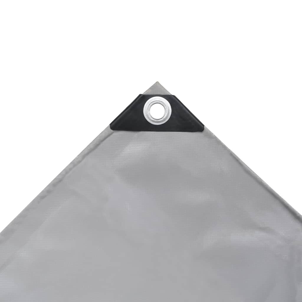 vidaXL Tarpaulins Grey 3 x 4 m Canvas with PVC Coating 3