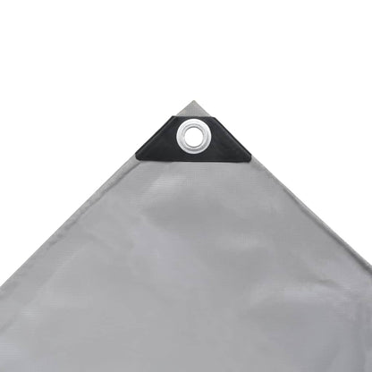 vidaXL Tarpaulins Grey 3 x 4 m Canvas with PVC Coating 3