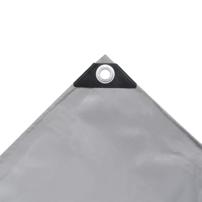 vidaXL Tarpaulins Grey 3 x 4 m Canvas with PVC Coating 5