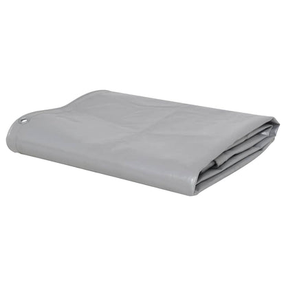 vidaXL Tarpaulins Grey 3 x 5 m Canvas with PVC Coating 1