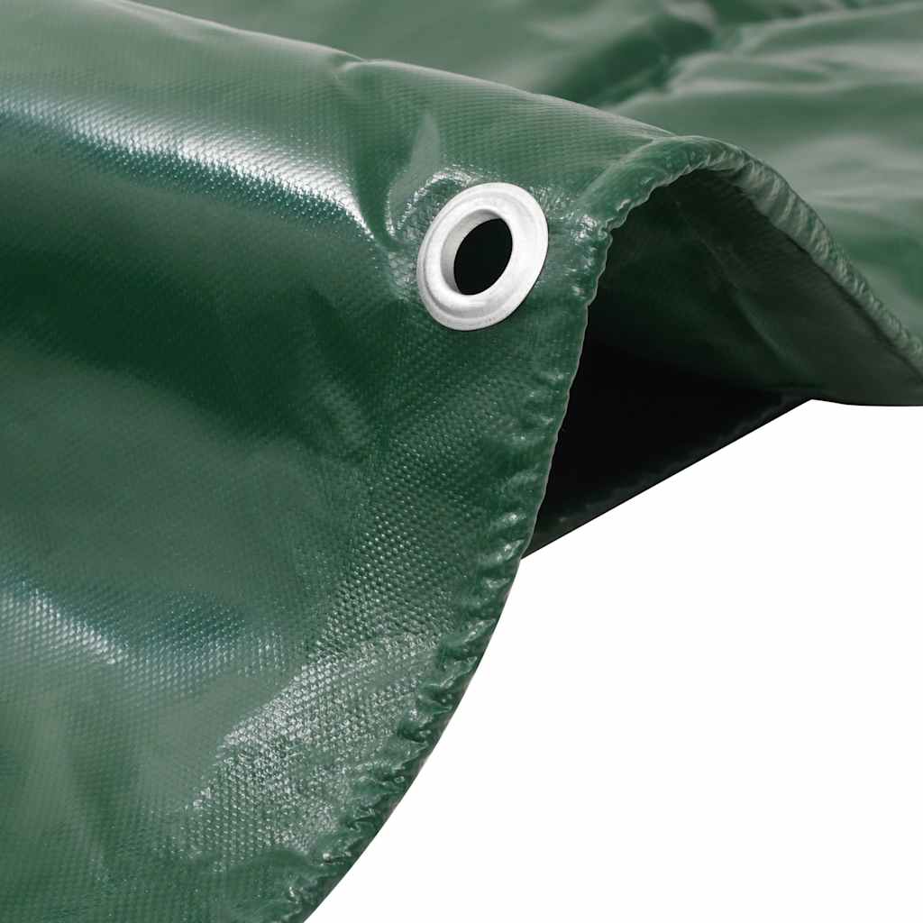 vidaXL Tarpaulins Green 3 x 5 m Canvas with PVC Coating 2