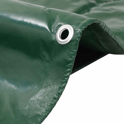 vidaXL Tarpaulins Green 3 x 5 m Canvas with PVC Coating 2
