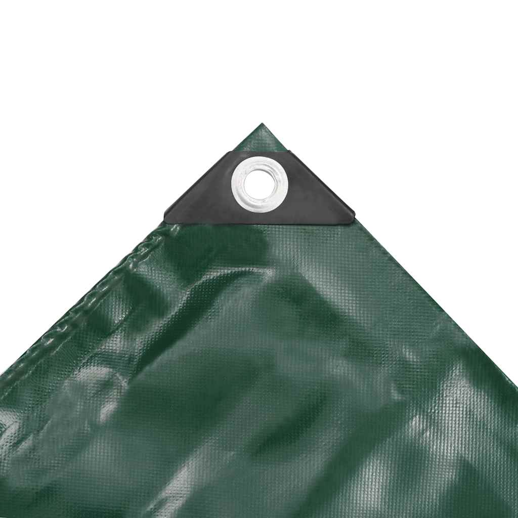 vidaXL Tarpaulins Green 3 x 5 m Canvas with PVC Coating 3
