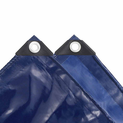 Tarpaulin 650 g/m² with eyelets Blue 1 x 2.5–5 x 5 m 3 x 4 m