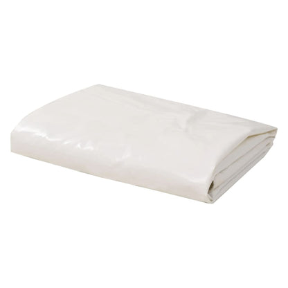 vidaXL Tarpaulin 650 g/m² with Eyelets White 1 x 2.5 m – 5 x 5 m