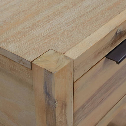 vidaXL Nightstand | Natural wood | Solid Acacia wood, MDF, Acacia veneer | Small 6