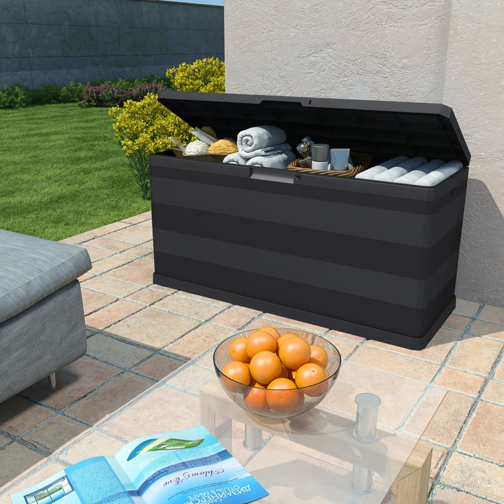 vidaXL Storage Box | Black | Polypropylene | Medium | Storage Box | Rectangular 2