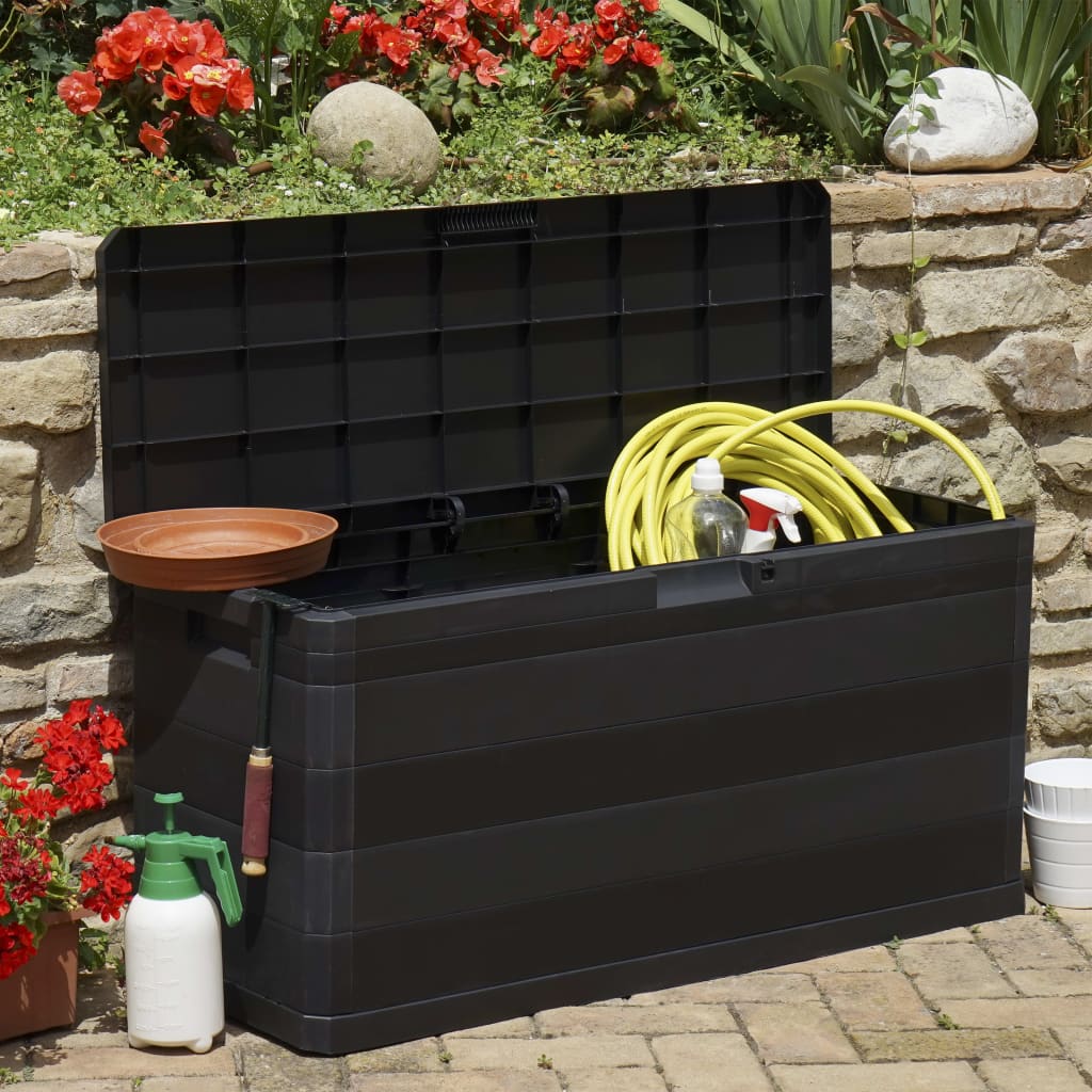 vidaXL Storage Box | Black | Polypropylene | Medium | Storage Box | Rectangular 3
