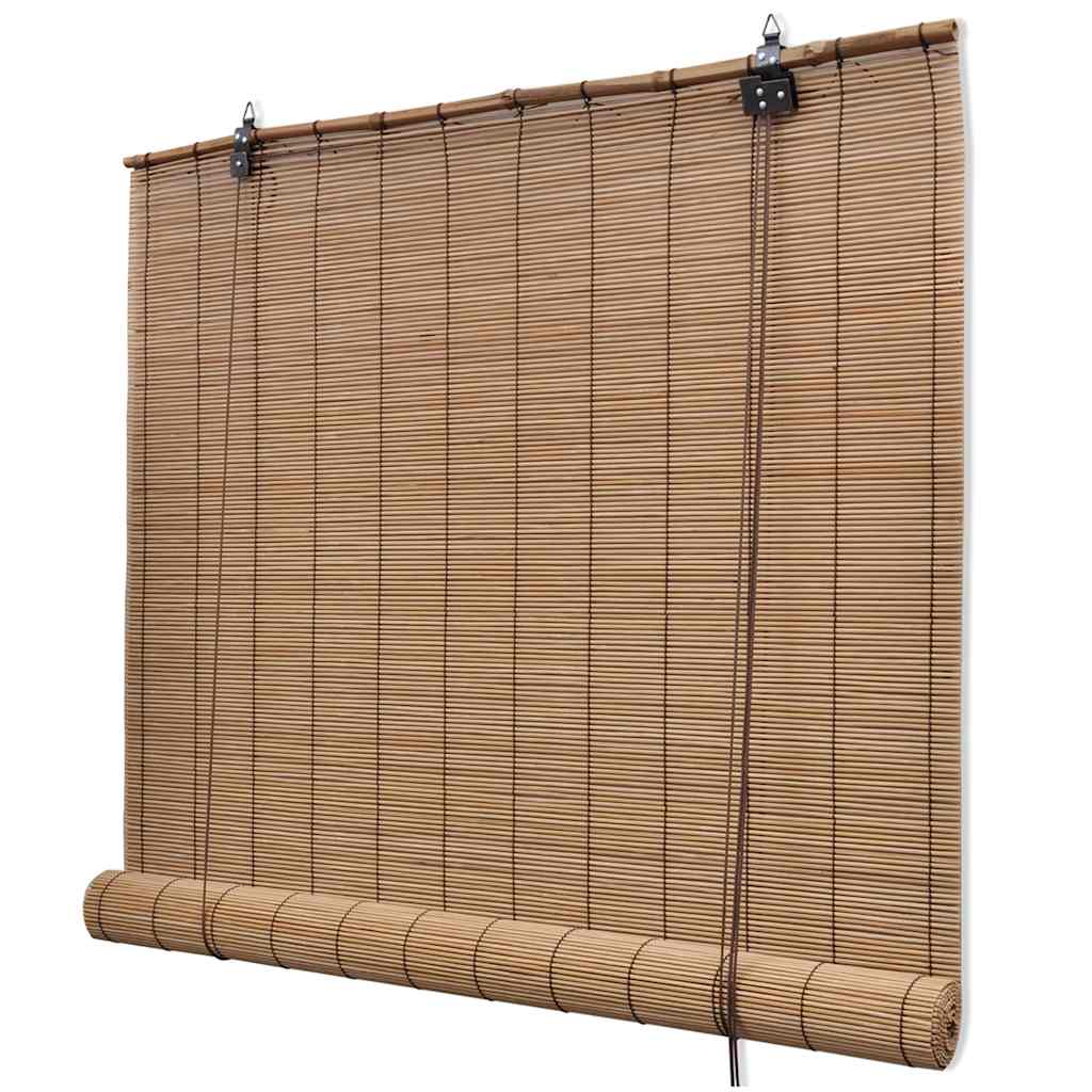 vidaXL Roller Blind Bamboo 150x160 cm Brown 2