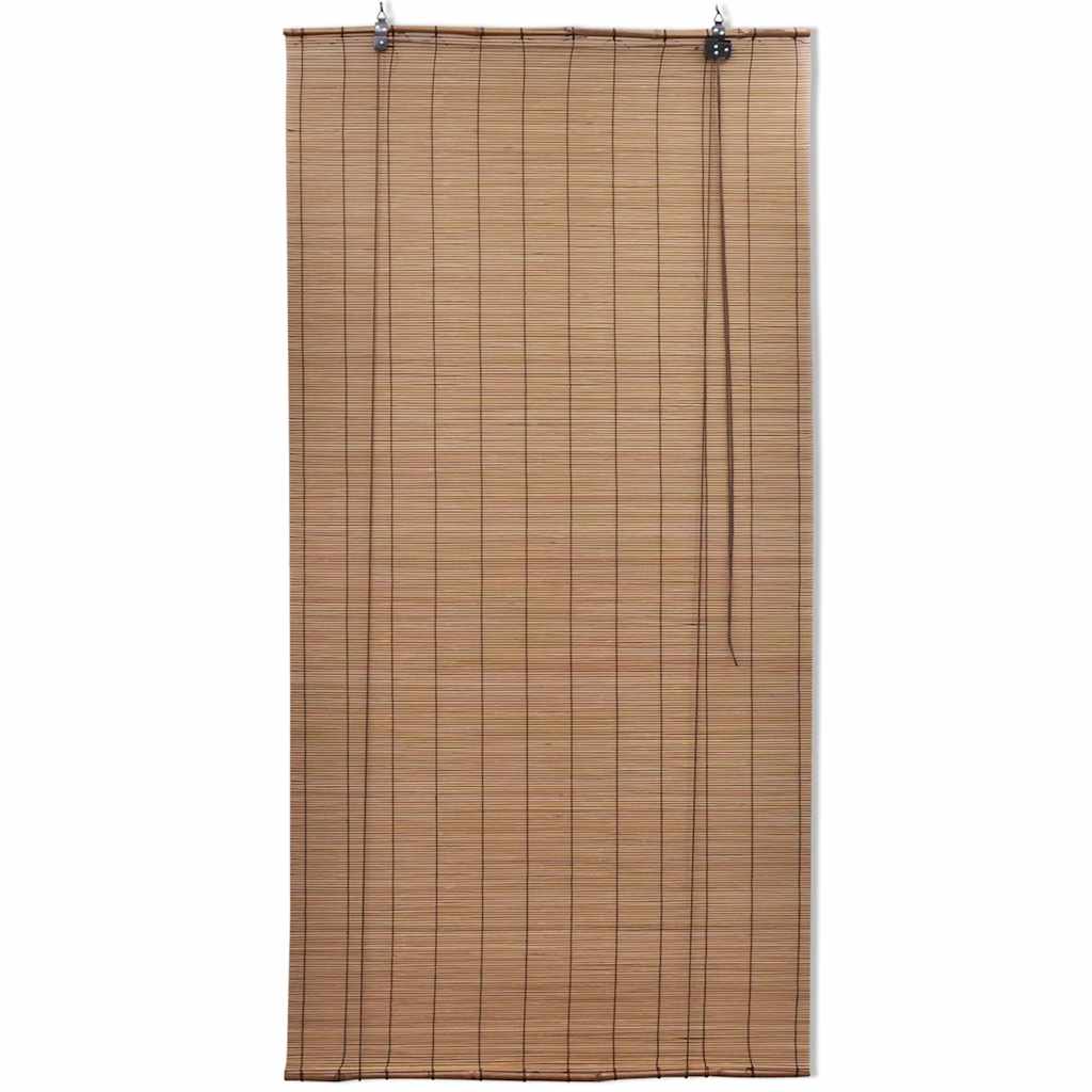 vidaXL Roller Blind Bamboo 140x220 cm Brown 3
