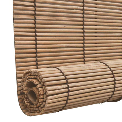vidaXL Roller Blind Bamboo 140x220 cm Brown 5