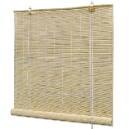 vidaXL Roller Blind Bamboo 140x220 cm Natural 2