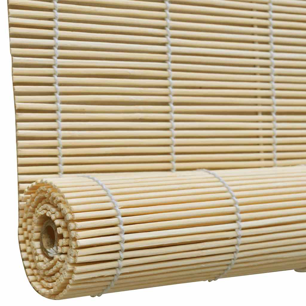 vidaXL Roller Blind Bamboo 140x220 cm Natural 4