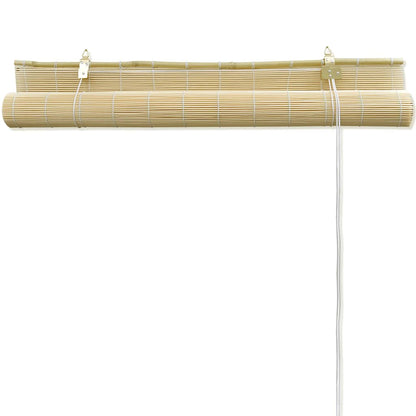 vidaXL Roller Blind Bamboo 140x220 cm Natural 5