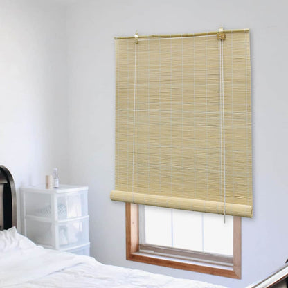 vidaXL Roller Blind Bamboo 140x220 cm Natural 1