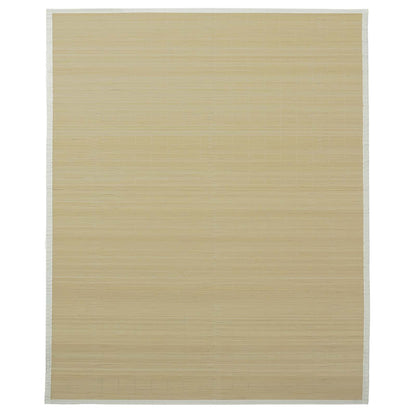 Rectangular Bamboo Rug Natural 160 cm 230 cm