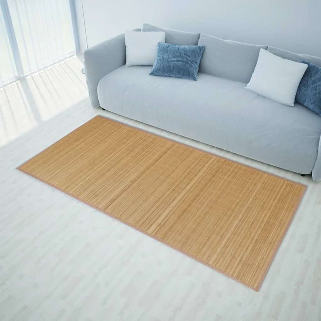 245823 vidaXL Rug Bamboo 160x230 cm Brown 1
