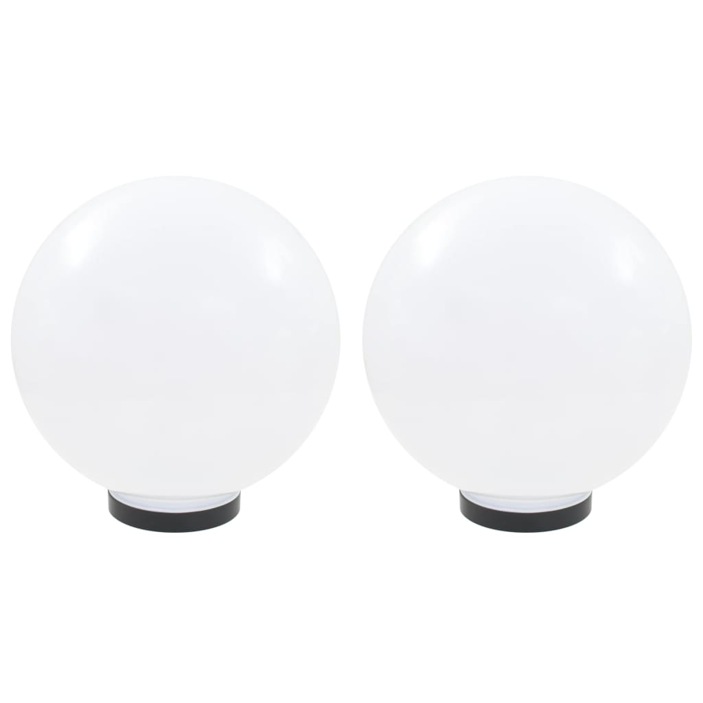 vidaXL Bowl Lamp | Set of 2 | White | Polymethyl Methacrylate | 30 cm diameter 2