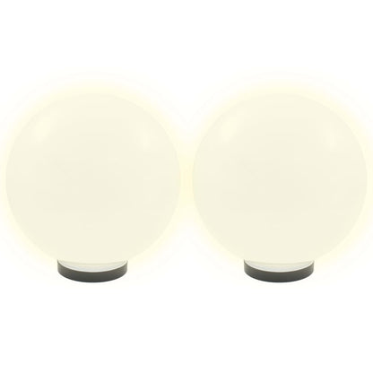 vidaXL Bowl Lamp | Set of 2 | White | Polymethyl Methacrylate | 30 cm diameter 3