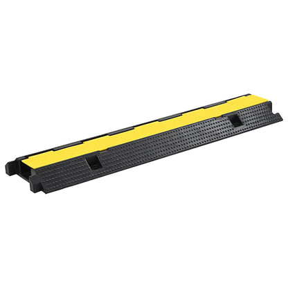 vidaXL Cable Protector Ramps 2 pcs 1 Channel Rubber 100 cm 2